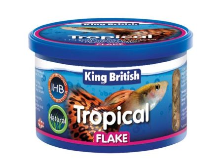 King British - Natural Tropical Fish Flake (with IHB) - 200g Cheap