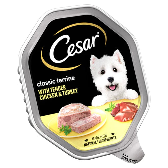 Cesar - Chicken And Turkey Dog Food - 14 Tray Pack - 150g For Cheap