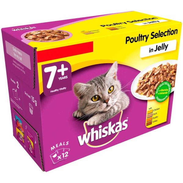 Whiskas - Poultry In Jelly 7+ 100g - 12 Pack Sale