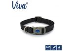 Ancol - Viva Nylon Adjustable Collar - Black - Small (20-30cm) on Sale