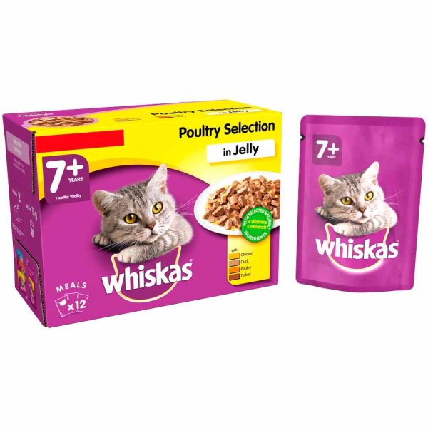 Whiskas - Poultry In Jelly 7+ 100g - 12 Pack Sale