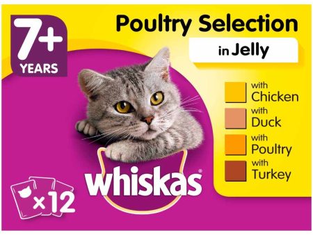 Whiskas - Poultry In Jelly 7+ 100g - 12 Pack Sale