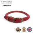 Ancol - Timberwolf Round Leather Collar - Raspberry - Size 3 (28-36cm) Online Sale