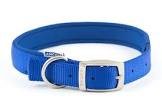 Ancol - Viva Nylon Padded Buckle Collar - Blue - Size 7 (50-59cm) For Sale