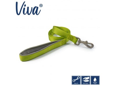 Ancol - Viva Nylon Padded Snap Lead - Lime - 180cm x 25mm (Max 75kg) on Sale