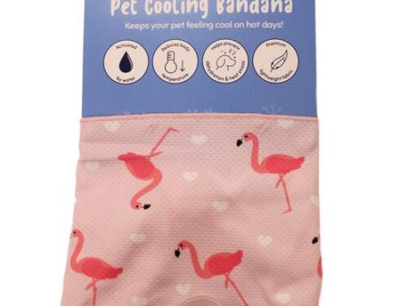 Animate - Pet Cooling Bandana - Flamingo - Med -  58 x 22cm Online