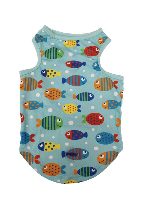 Animate - Pet Cooling Vest - Fish - Med -  38cm (Chest: 55cm, Neck: 35cm) Hot on Sale