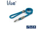 Ancol - Viva Nylon Reflective Rope Snap Lead - Blue - 107cm x 10mm (Max 30kg) on Sale