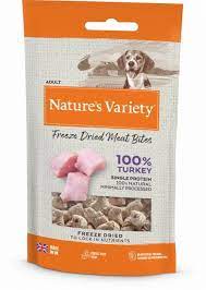 Natures Variety - Freeze Dried Meat Bites - Turkey - 20g Hot on Sale