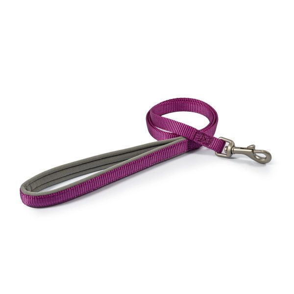 Ancol - Viva Nylon Padded Snap Lead - Purple - 100cm x 25mm (Max 75kg) Discount