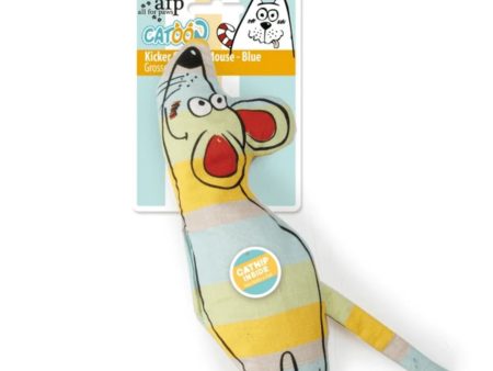 All For Paws - Catoon Kicker Curious Mouse Blue Hot on Sale