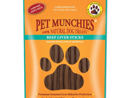 Pet Munchies - Beef Liver Sticks - 90g Online Sale