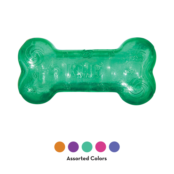 Kong - Squeezz Crackle Bone - Assorted - Medium Hot on Sale