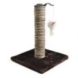 Ancol - Premo Deluxe Scratch Post With Toy - Chocolate - 29 x 40cm Online now