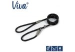 Ancol - Viva Nylon Reflective Rope Slip Lead - Black - 150cm x 12mm (Max 50kg) Discount