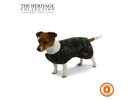 Ancol - Heritage Green Check Coat - 35cm For Cheap