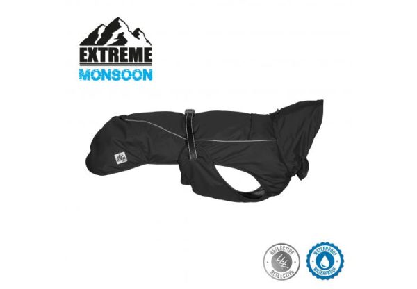 Ancol - Extreme Monsoon Dog Coat - Black - x small - 25cm Supply