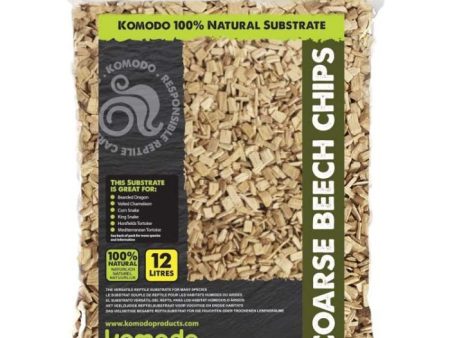 Komodo - Beech Chips - Coarse - 12L Online now