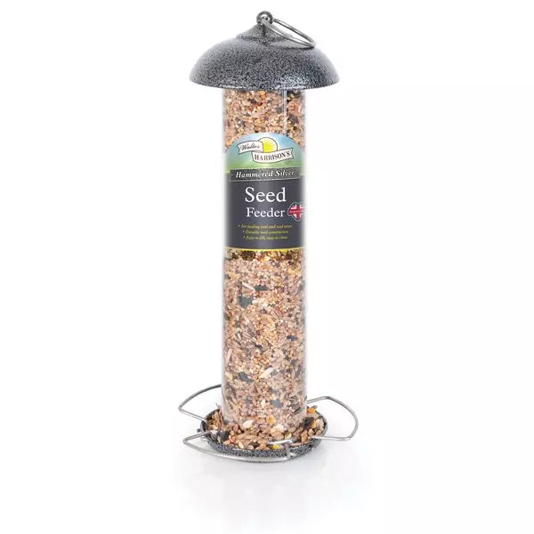 Walter Harrisons - Hammertone Silver Seed Feeder - 30cm Sale