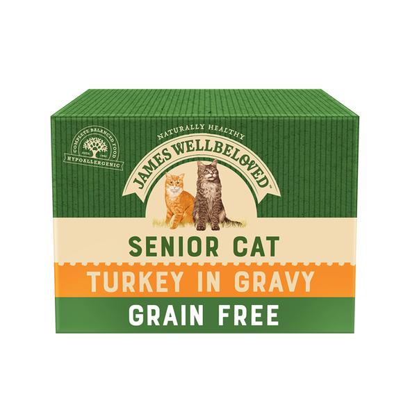 James Welbeloved -  Turkey Grain Free - Senior Cat - 85g Pouch - Single Pouch Online Hot Sale