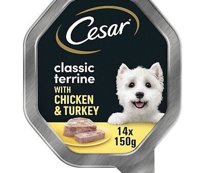 Cesar - Chicken And Turkey Dog Food - 14 Tray Pack - 150g For Cheap