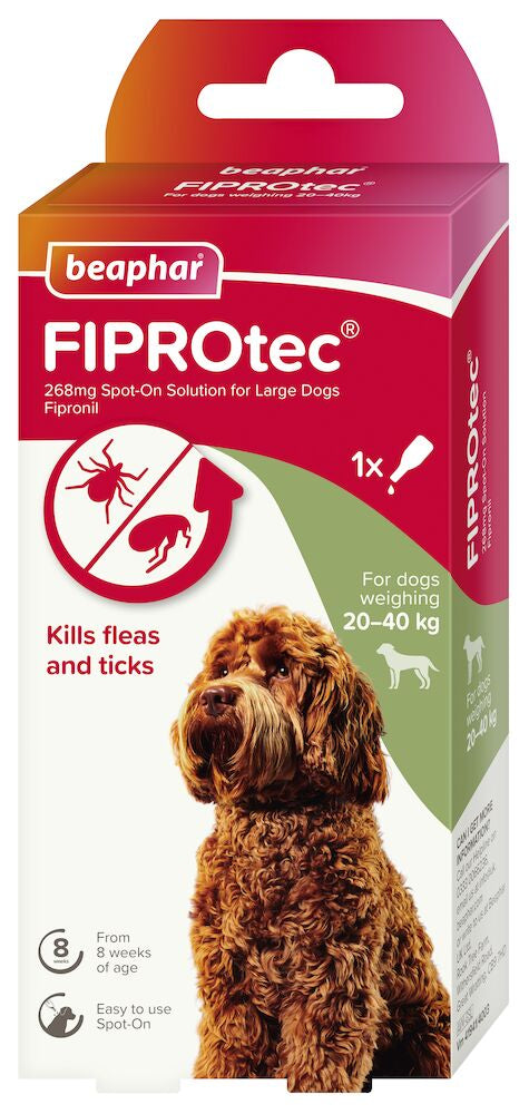 Beaphar - Fiprotec Spot On Solution - Large Dogs (20-40kg) - 1 Treatment Fashion