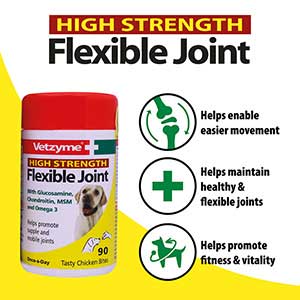 Vetzyme - Dog High Strength Flexible Joint - 90 Tablets For Cheap