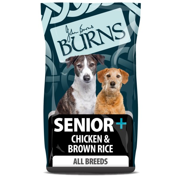 Burns - Senior+ Medium Large Breed Dog Food -  Chicken & Brown Rice - 12kg Fashion