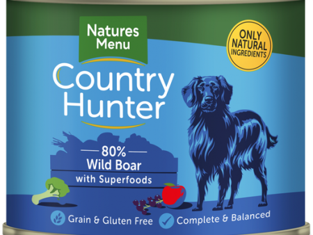 Natures Menu - Country Hunter - Wild Boar with Superfood - 600g Tin Sale