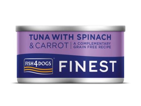 Fish4Dogs - Finest Tuna With Spinach & Carrot - 85g For Sale