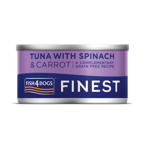 Fish4Dogs - Finest Tuna With Spinach & Carrot - 85g For Sale