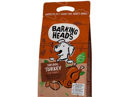 Barking Heads - Top Dog Turkey Adult Dog Grain Free - 2kg For Sale