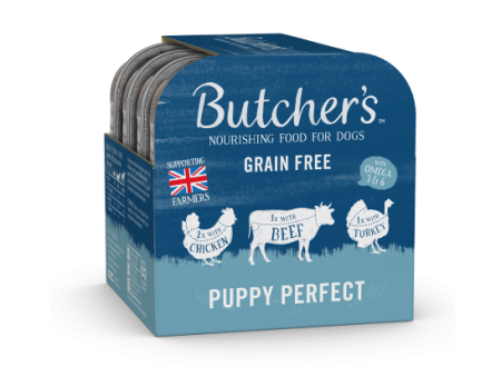 Butcher s - Puppy Perfect Foil tray - 4 pack - 150g Supply