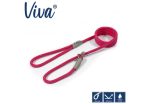 Ancol - Viva Nylon Reflective Rope Slip Lead - Pink - 150cm x 8mm (Max 20kg) Supply