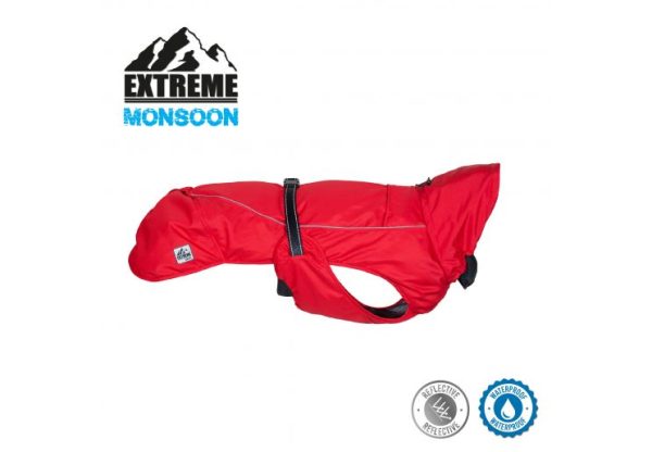 Ancol - Extreme Monsoon Dog Coat - Red - x large - 60cm Online Sale