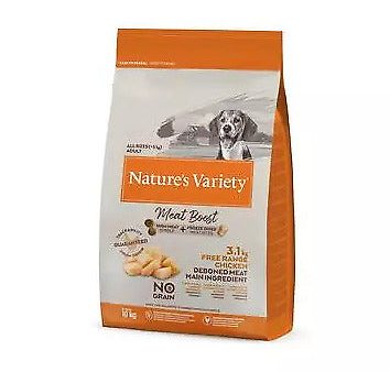 Natures Variety - Meat Boost Adult Dog - Free Range Chicken - 10Kg on Sale