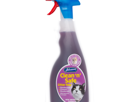 Johnsons - Clean  n  Safe - Cat Litter Tray Disinfectant - 500ml Cheap