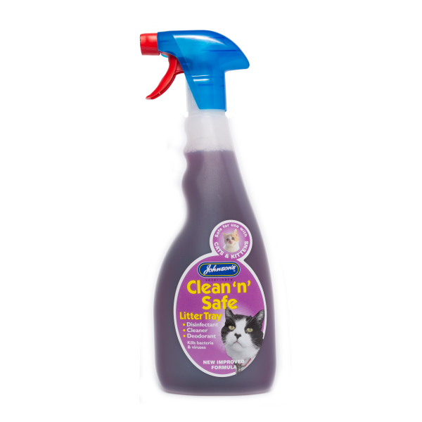 Johnsons - Clean  n  Safe - Cat Litter Tray Disinfectant - 500ml Cheap