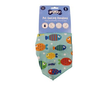 Animate - Pet Cooling Bandana - Fish - Med -  58 x 22cm Fashion