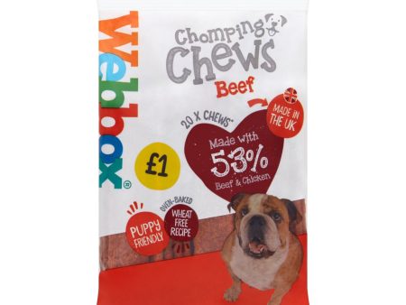 Webbox - Chomping Chews - Beef - 200g For Cheap