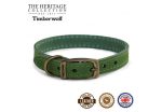 Ancol - Timberwolf Leather Collar - Green - Size 7 (50-59cm) Online Sale