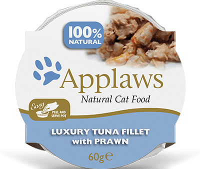 Applaws - Luxury Tuna Fillet With Prawn in broth - 60g pot Discount