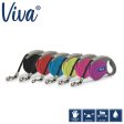 Ancol - Viva Retractable 5m Lead - Purple - Medium For Sale