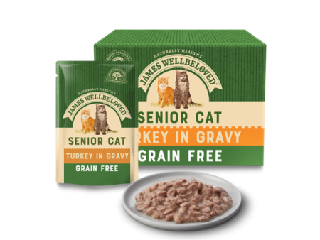 James Welbeloved -  Turkey Grain Free - Senior Cat - 85g Pouch - Single Pouch Online Hot Sale