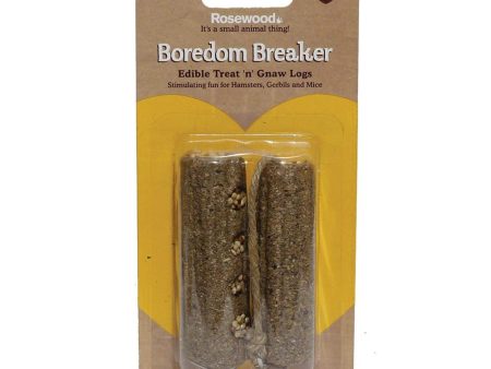 Boredom Breaker - Treat N Gnaw Logs 2pc - Small (8x2.5cm) Fashion