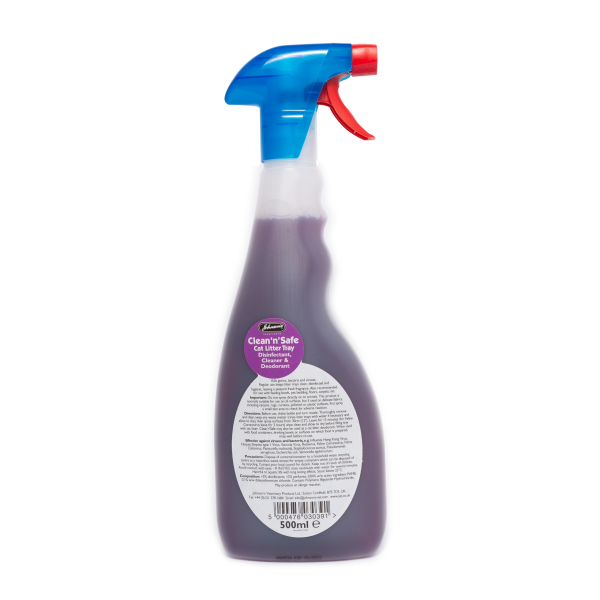 Johnsons - Clean  n  Safe - Cat Litter Tray Disinfectant - 500ml Cheap