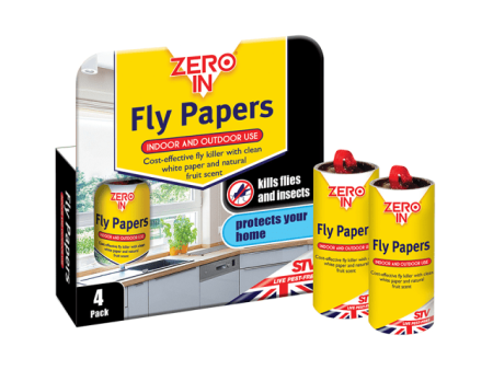 Zero In - Fly Papers - 4 Pack Supply