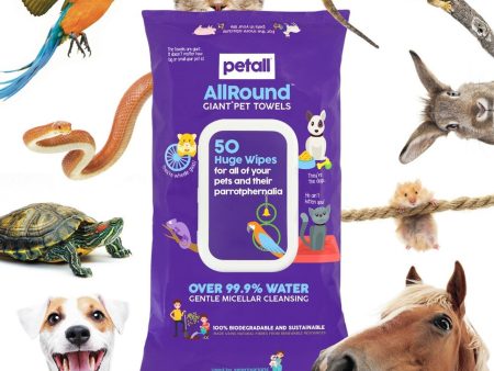 Petall - All round Giant Pet Towels - 50 Wipes Online now