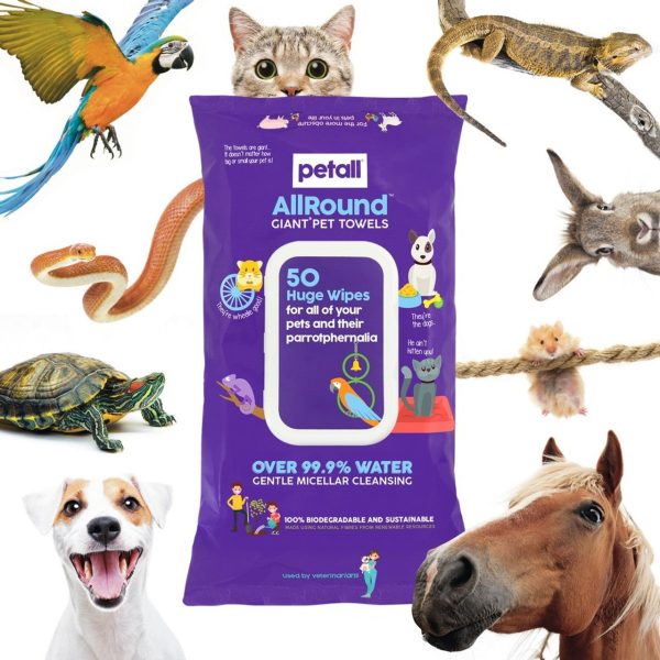 Petall - All round Giant Pet Towels - 50 Wipes Online now