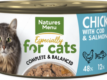 Natures Menu - Especially For Cats - Senior Cat Food - Chicken, Cod & Salmon - 85g Online